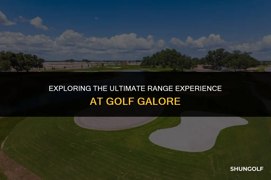 which best represents the range for golf galore