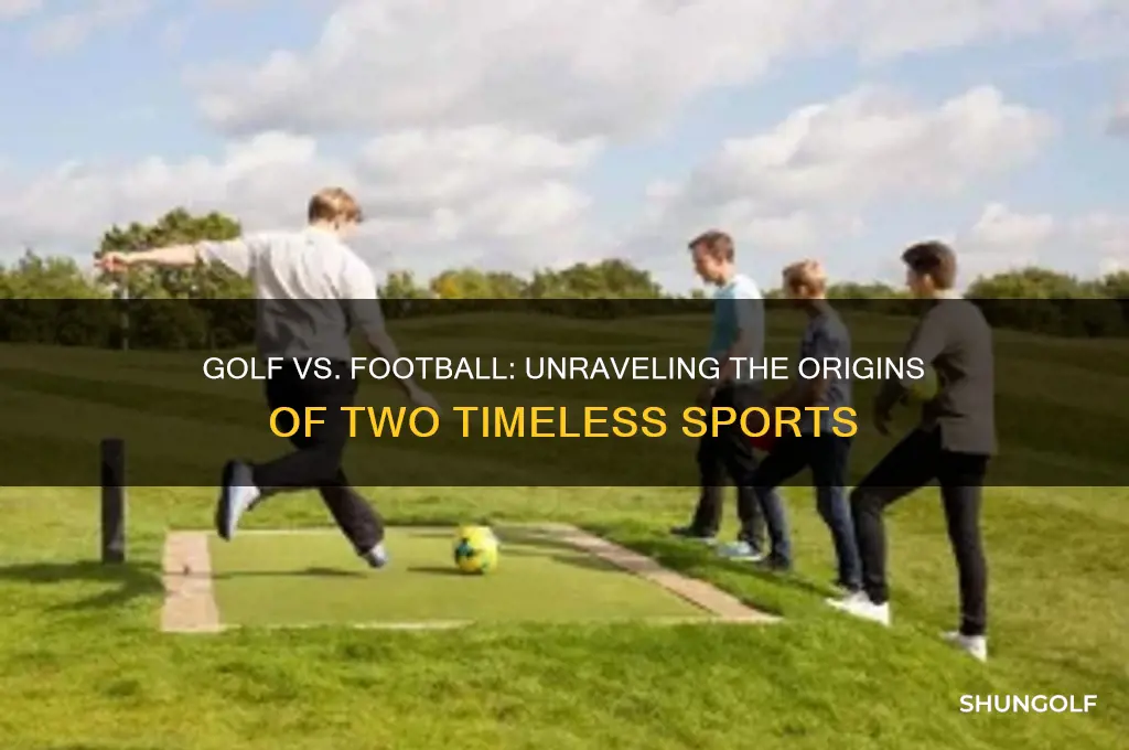 which came first golf or football