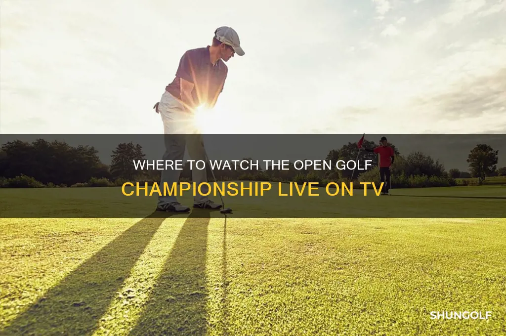 which channel is showing the open golf