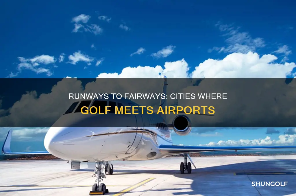 which city has runways golf on the airport