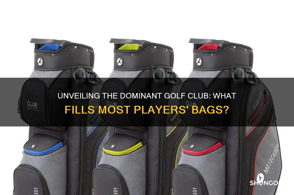 which club represents the majority of the golf bag