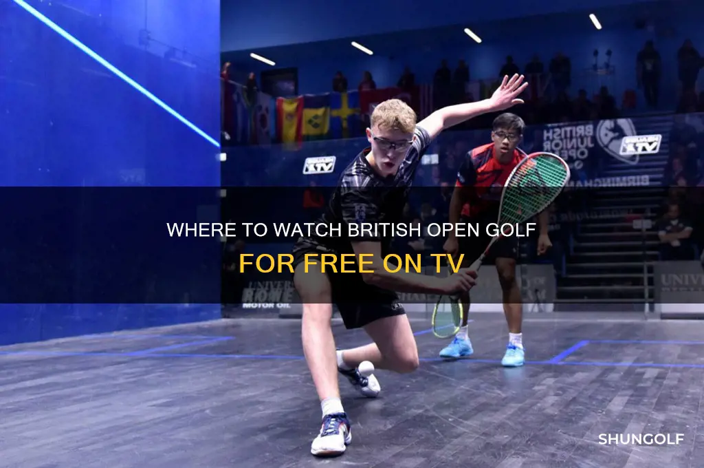 which countries free to air british open golf on tv