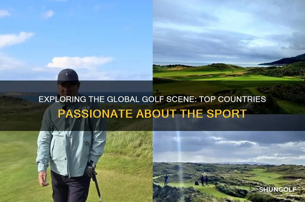 which countries is golf big in