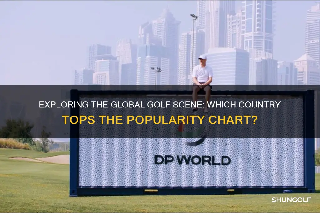 which country is golf most popular in