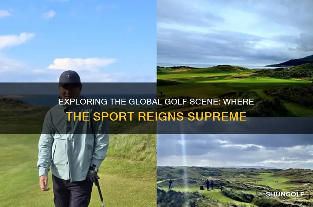 which country is golf most popular