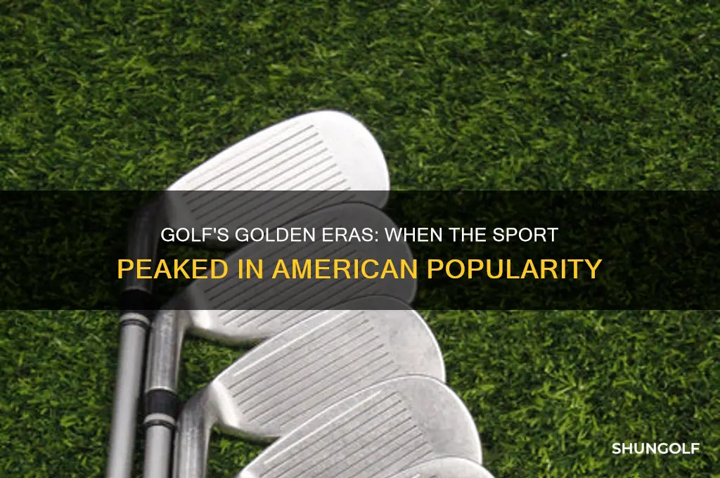 which decades golf most popular in us