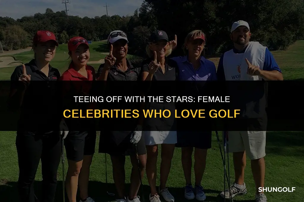 which female celebrity plays golf