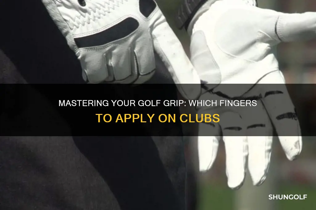 which fingers that you apply on golf clubs