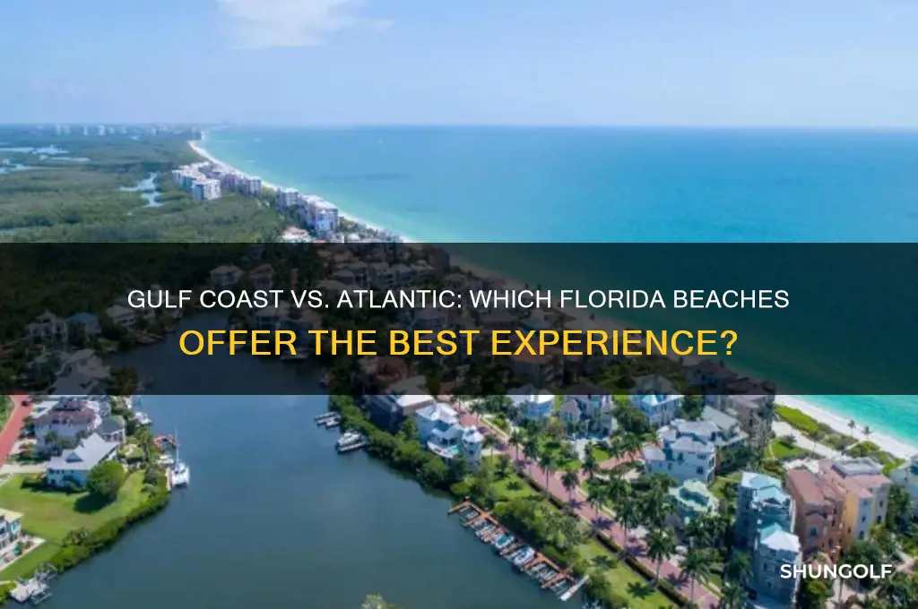 which florida beaches are better golf coast or atlantic