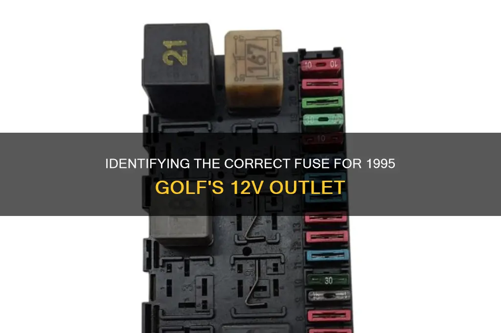which fuse in a 1995 golf running the 12v outlet