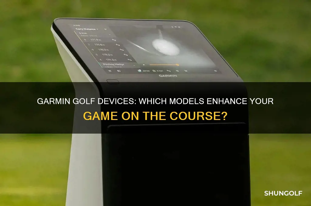 which garmin devices support golf