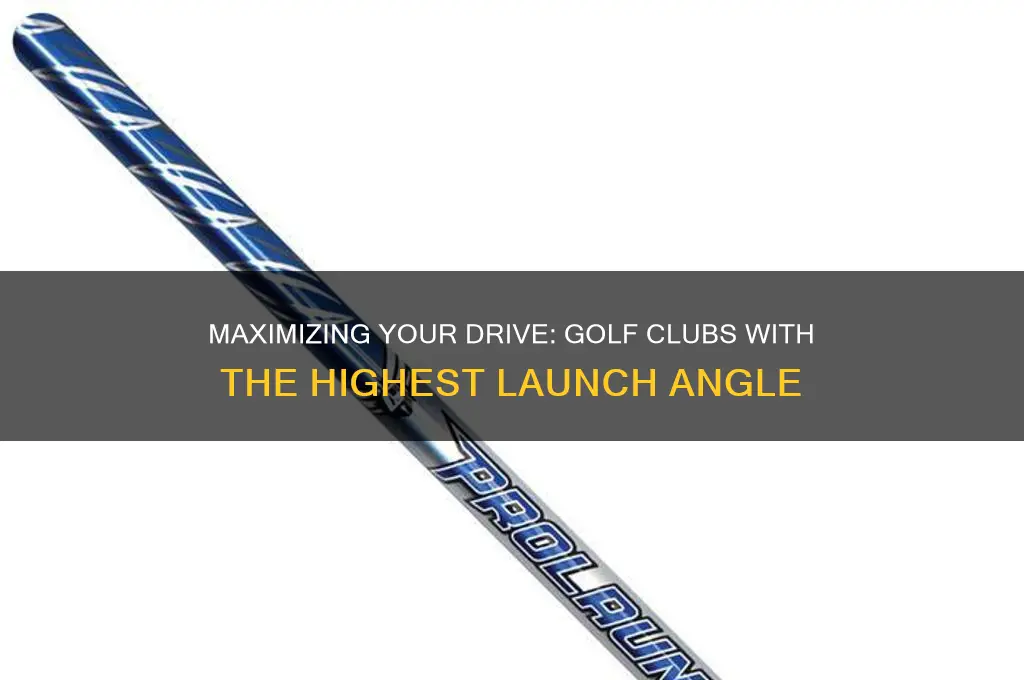 which golf club has highest launch angle