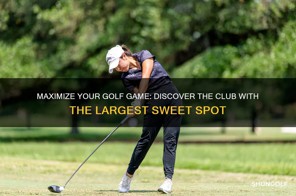 which golf club has the largest sweet spot
