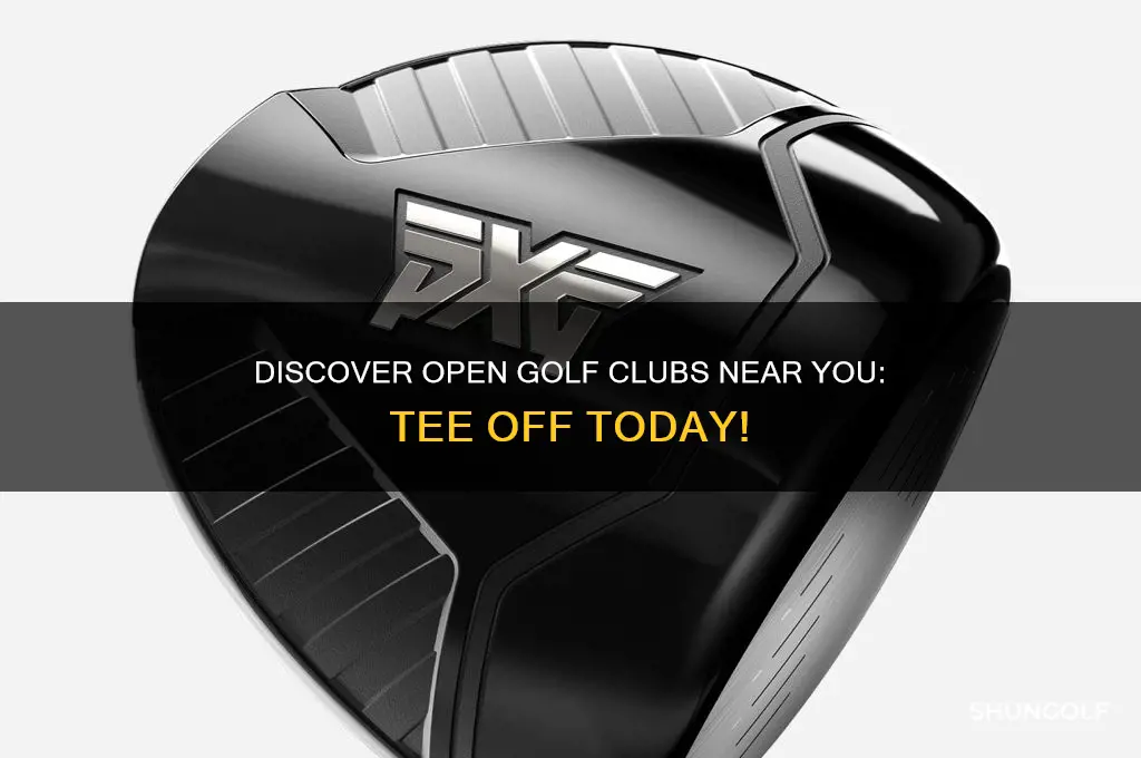 which golf clubs are open