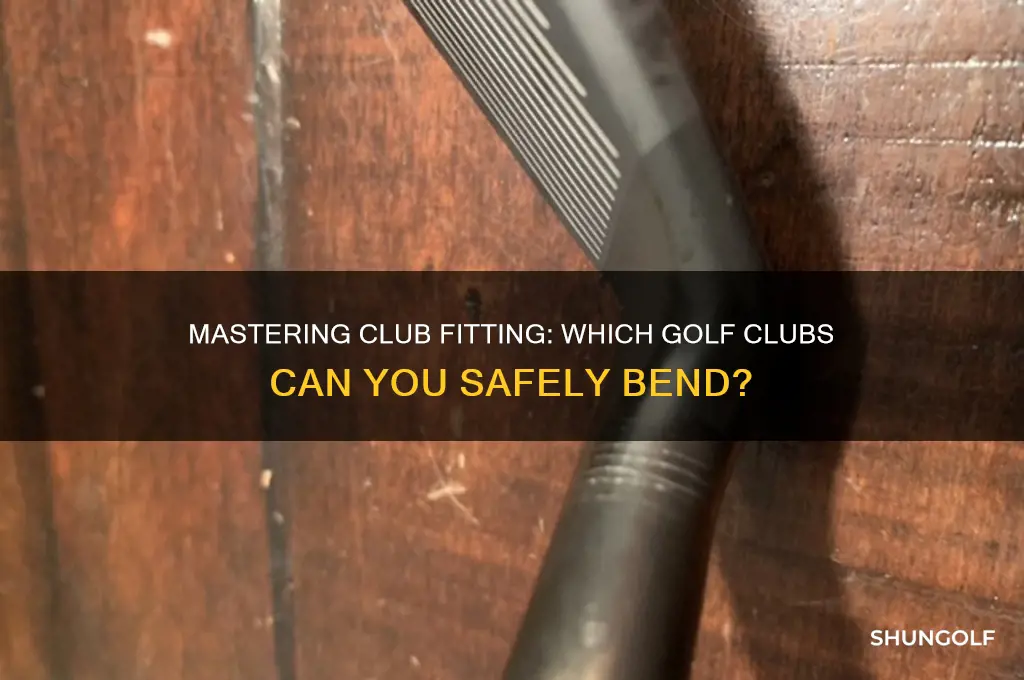 which golf clubs can i bend