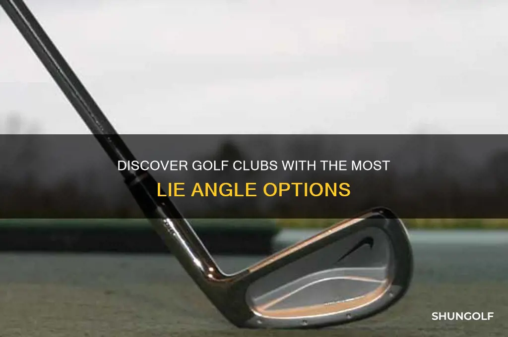 which golf clubs hve the most lie