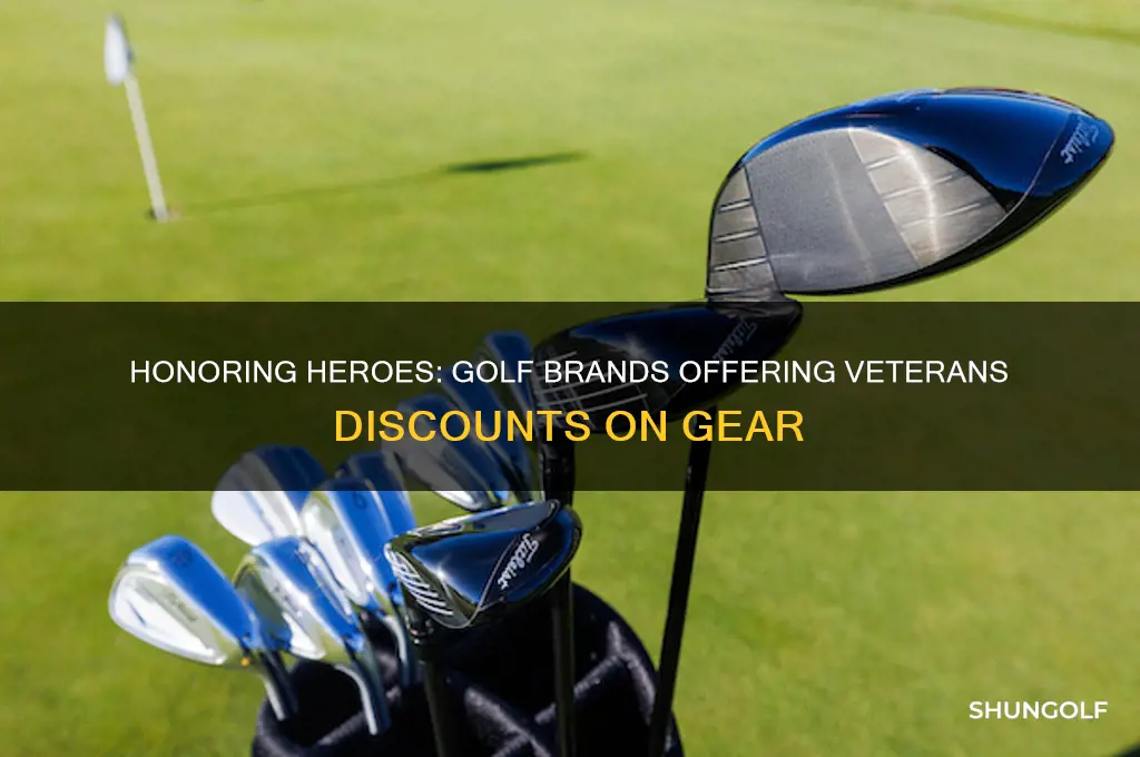 which golf companys offer veterans discounts on merchandise
