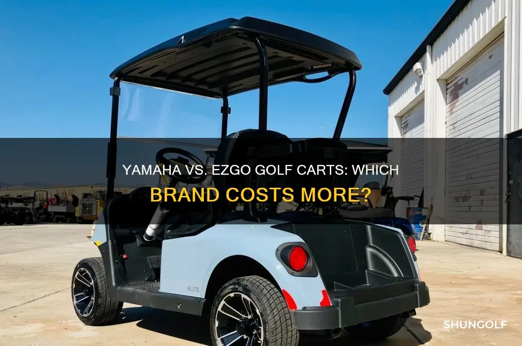which golf crts are ore expensive yamaha or ezgo