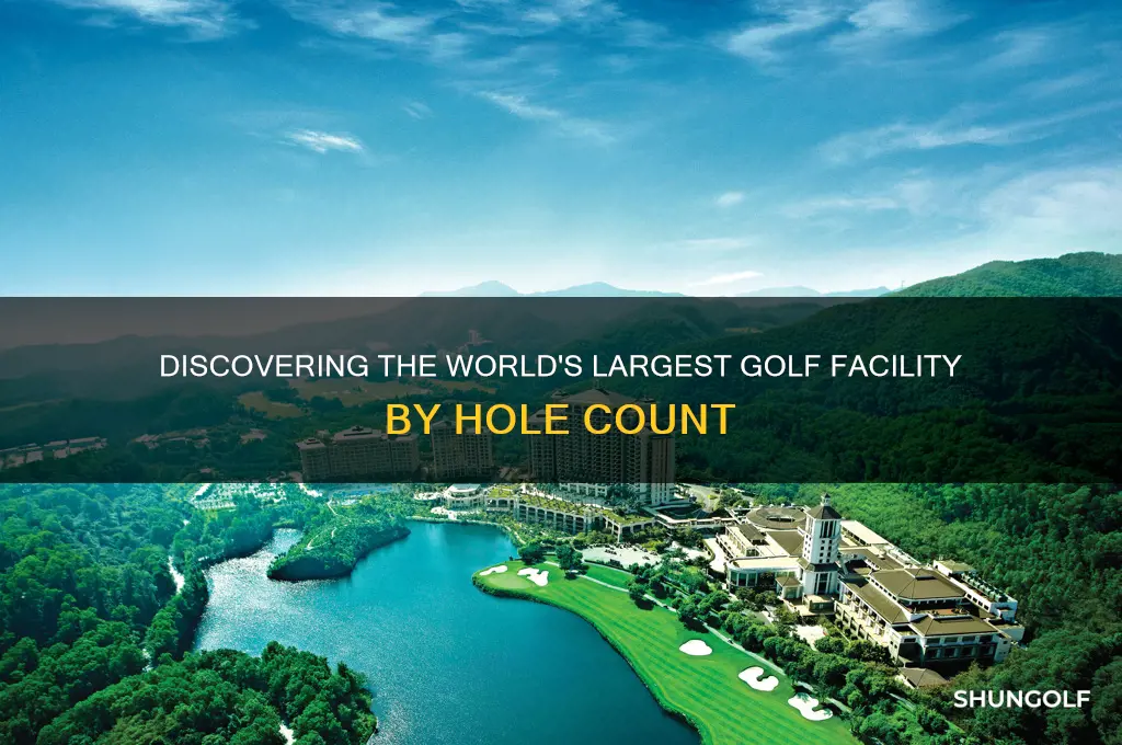 which golf facility has the most holes