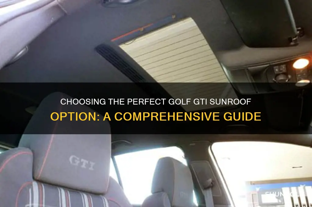 which golf gti sunroof option