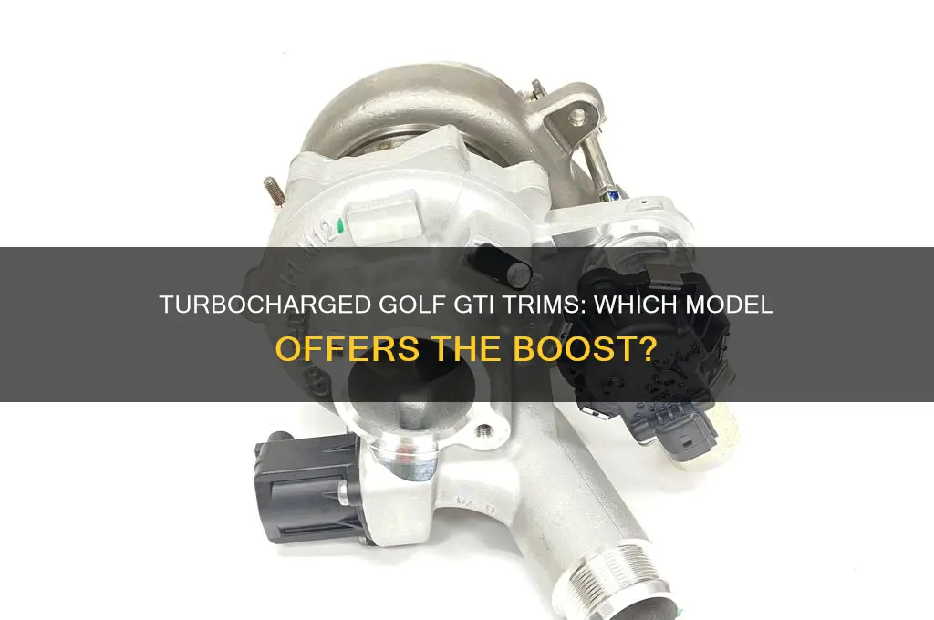 which golf gti trim came with a turbo