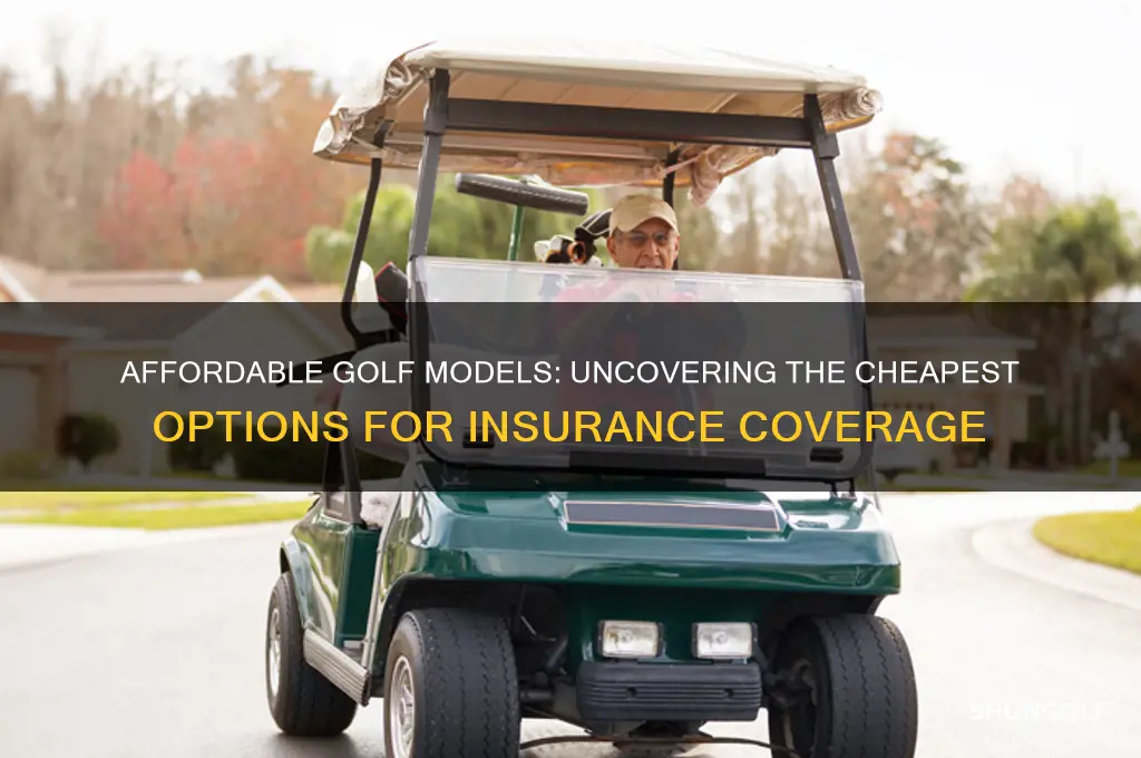 which golf is cheapest to insure