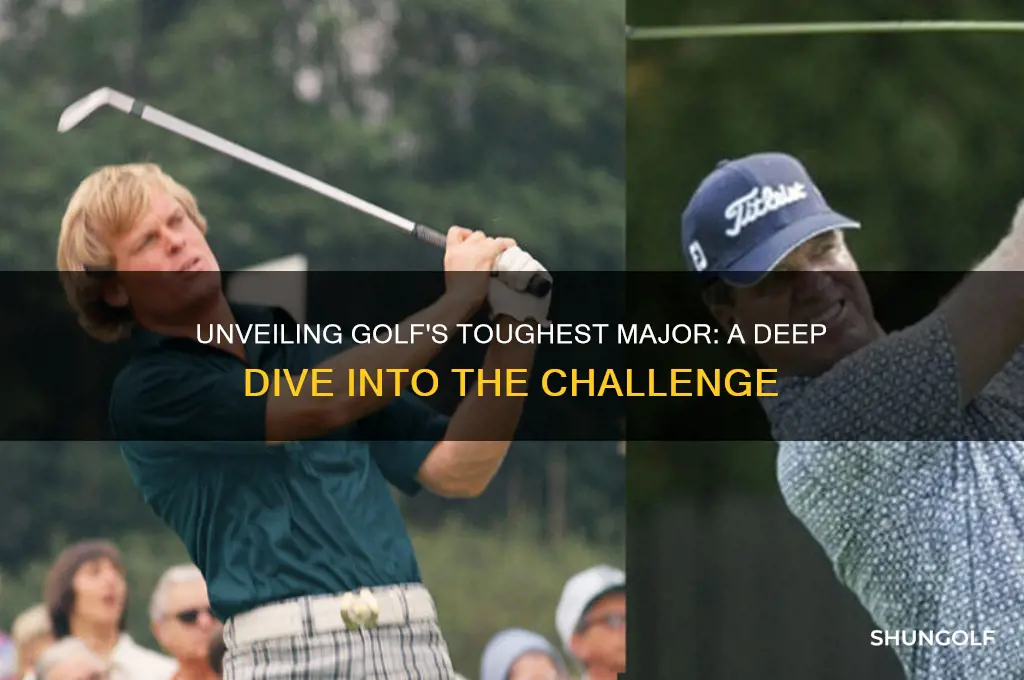 which golf major is the hardest