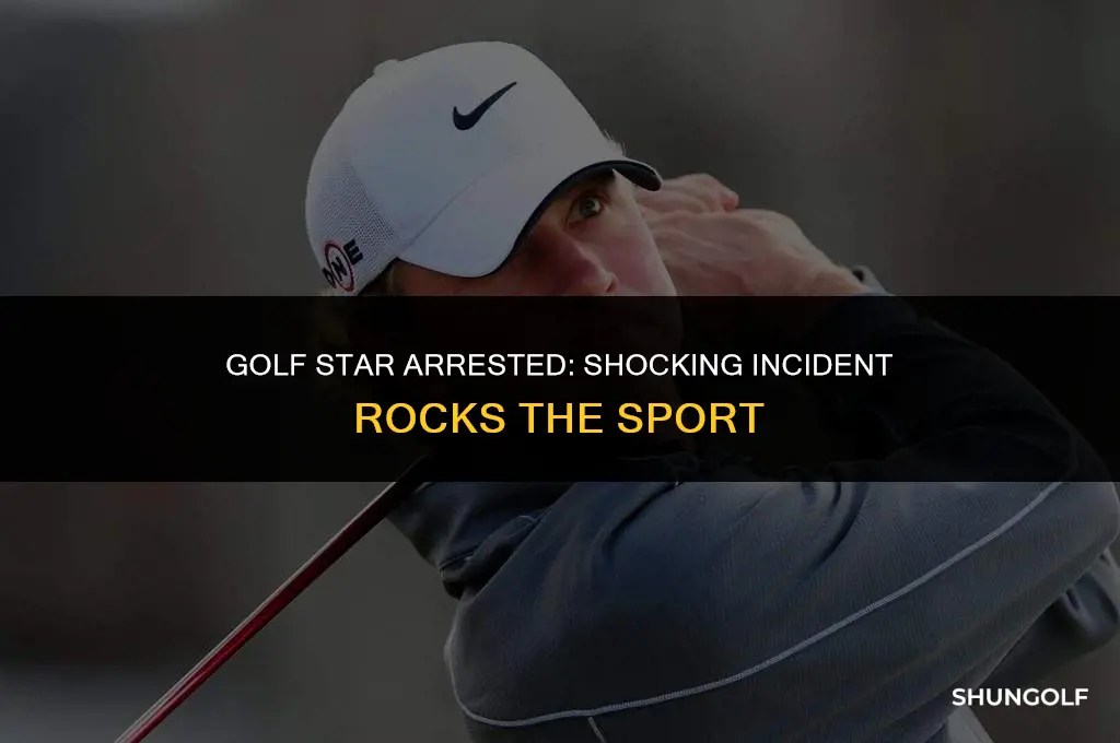 which golf player got arrested