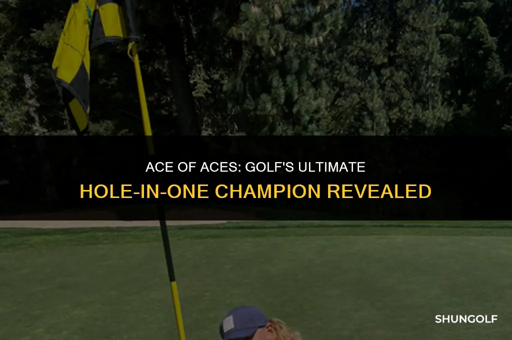 which golf player has the most hole in ones