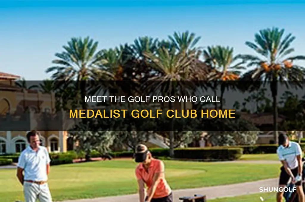 which golf pros belong to medalist