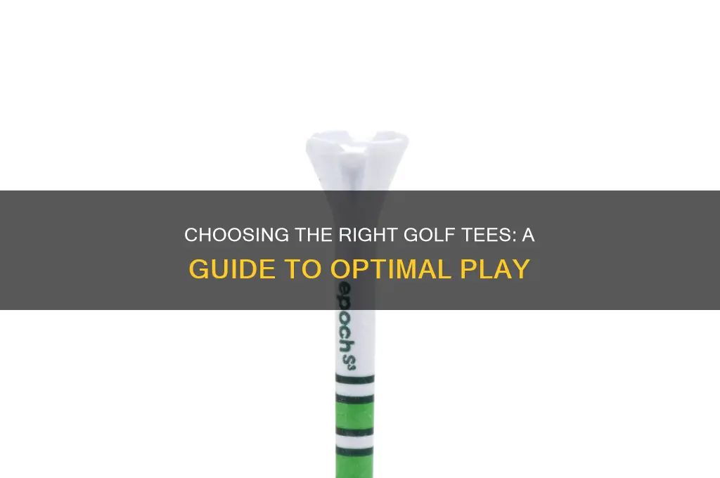 which golf tees should i hit from