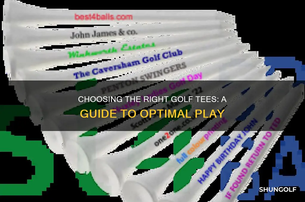 which golf tees to hit from