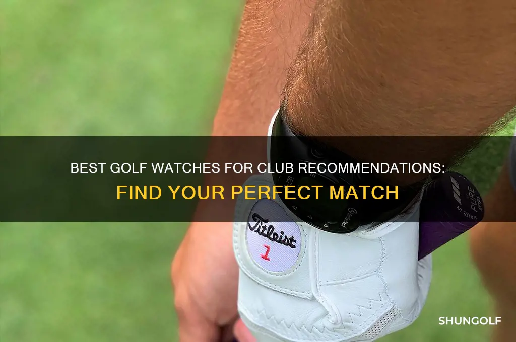 which golf watch will tell me which club to use