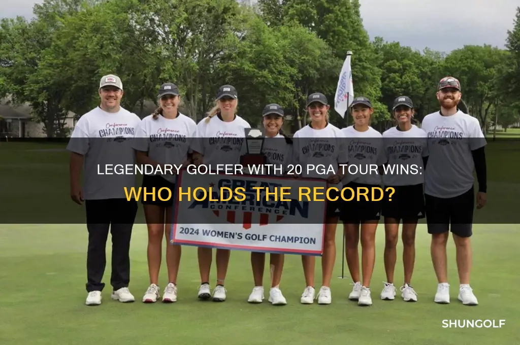 which golfer has 20 pga wins