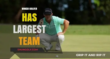Unveiling the Golfer with the Most Extensive Support Team