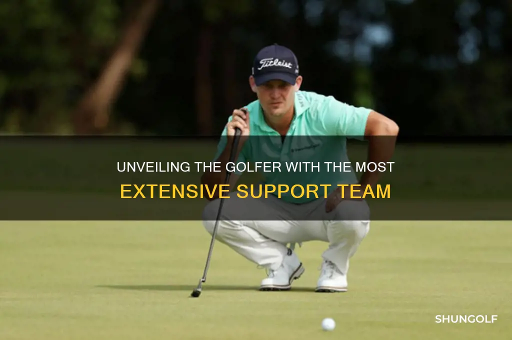 which golfer has largest team