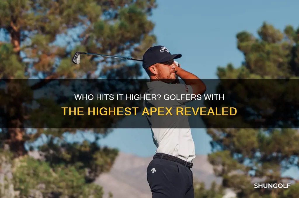 which golfer has the hightest apex