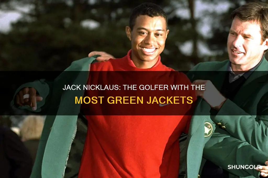 which golfer has the most green jackets