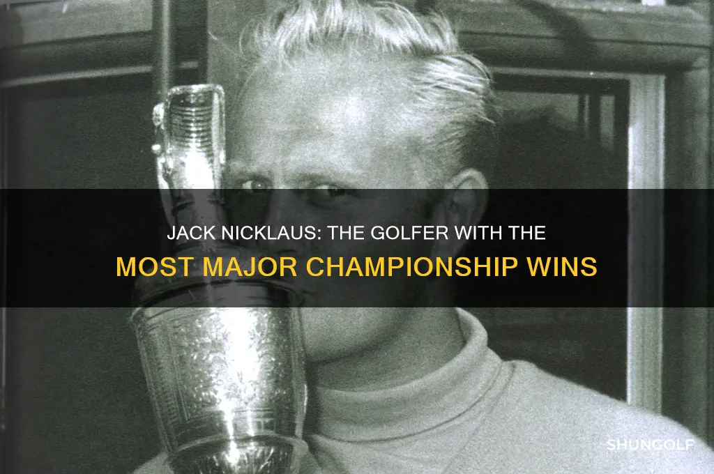 which golfer has won the most major championships jack nicklaus