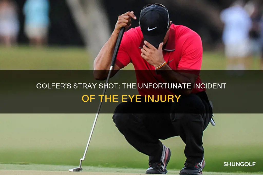 which golfer hit the lady in the eye