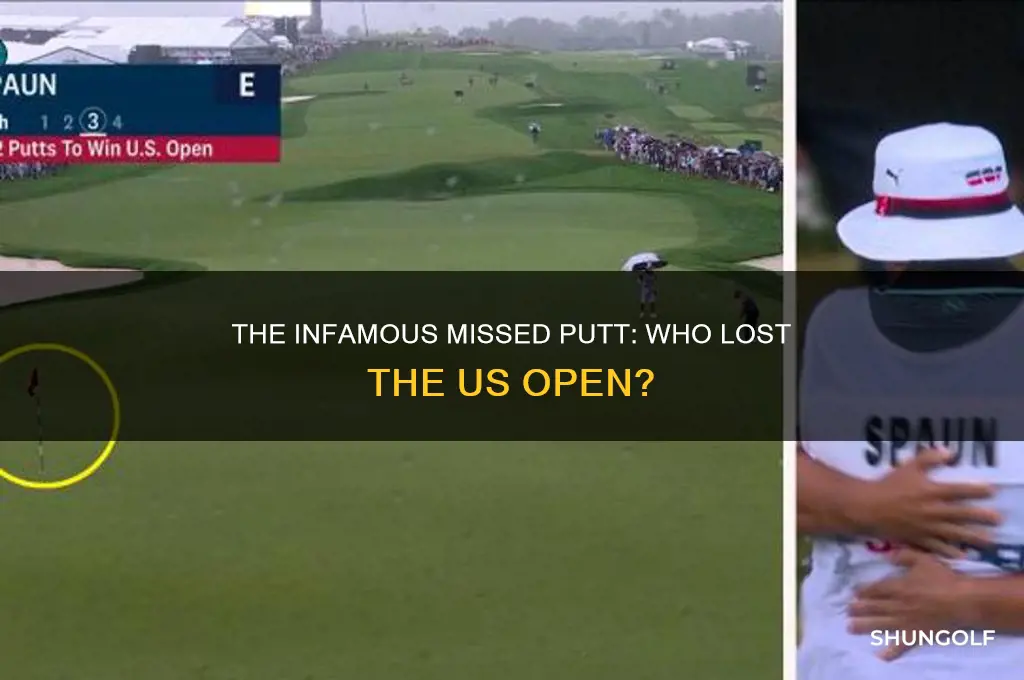 which golfer missed putt in us open