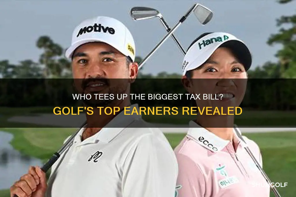 which golfer pays the most taxes