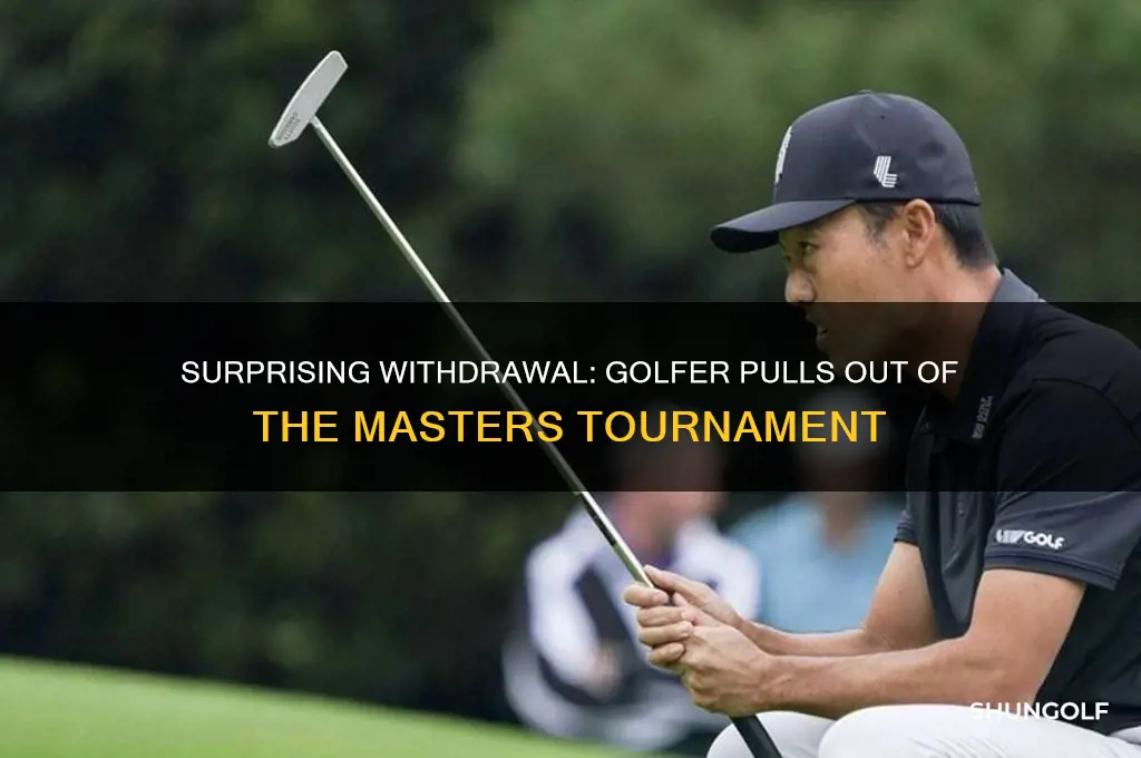 which golfer pulled out of the masters