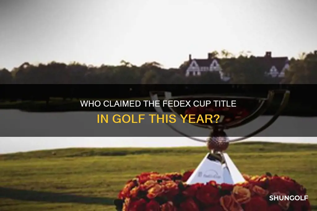 which golfer won the fedex cup