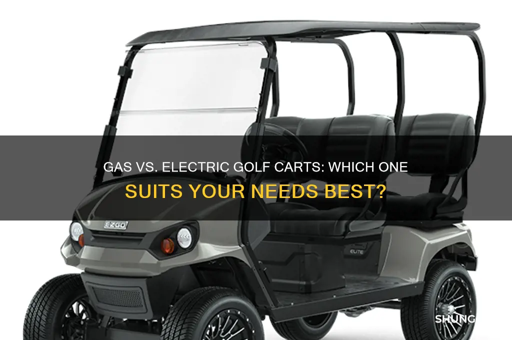 which is better gas or electric golf cart