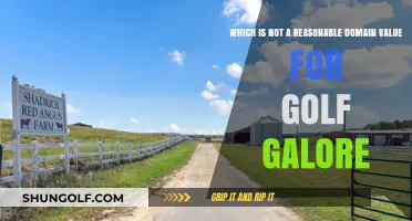 Unreasonable Domain Values for Golf Galore: What to Avoid