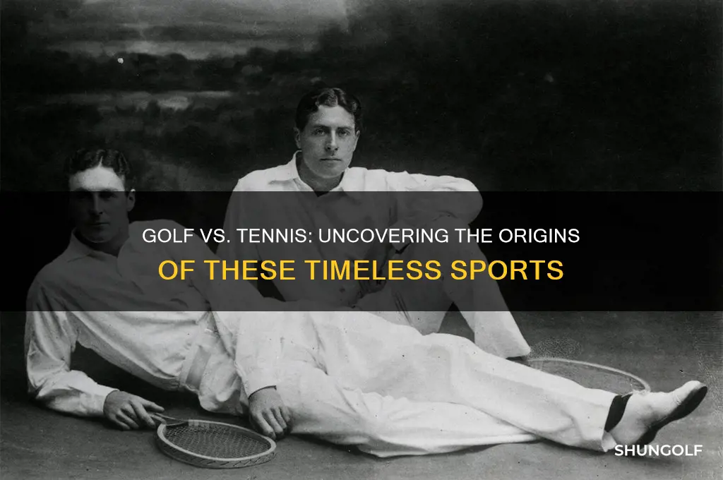 which is older golf or tennis