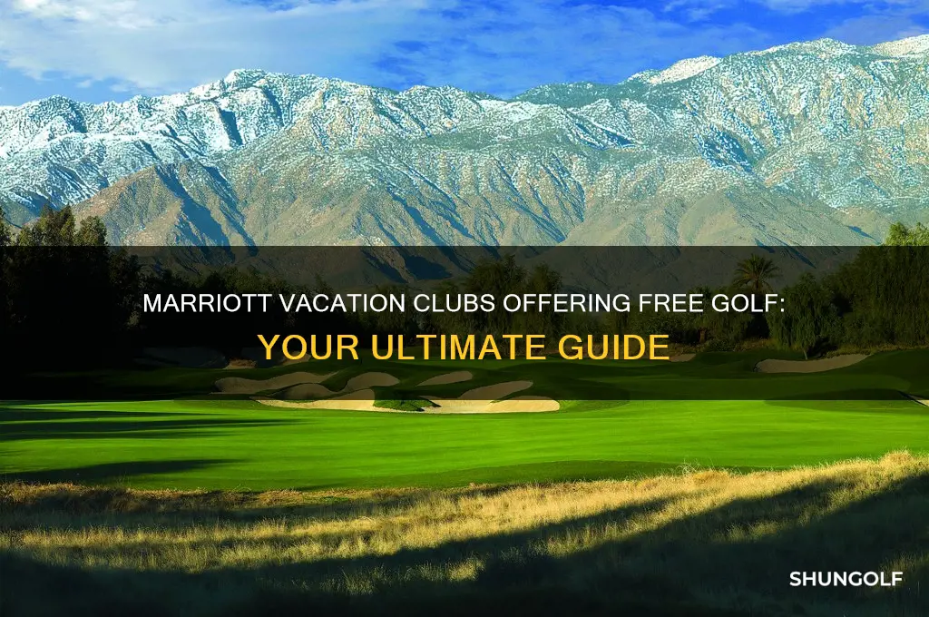 which marriot vacation club include free golf
