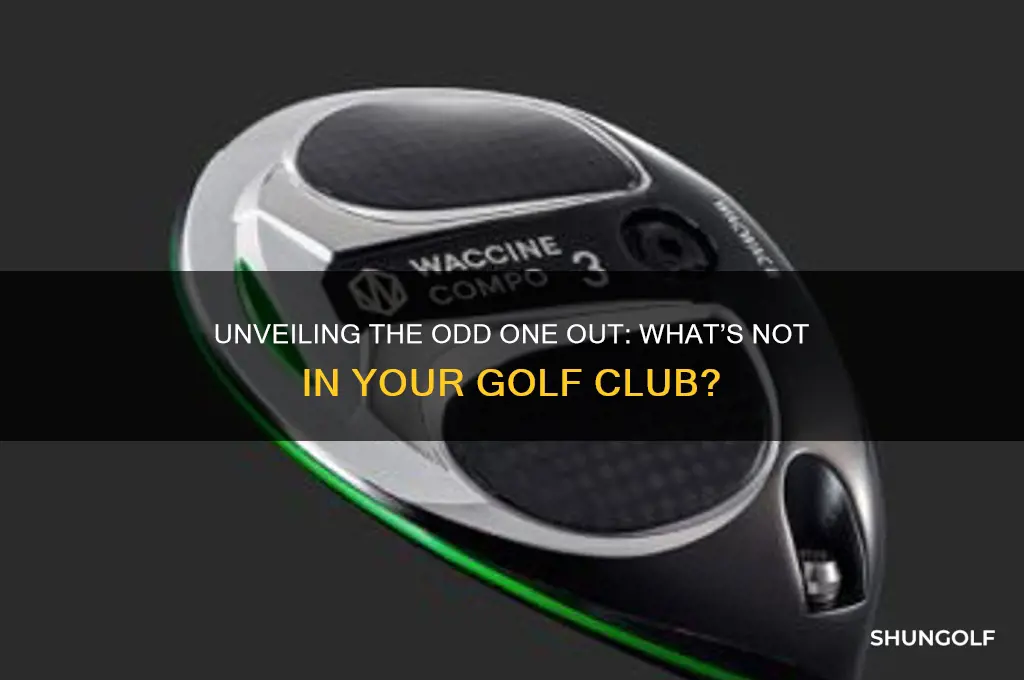 which of these is not part of the golf club