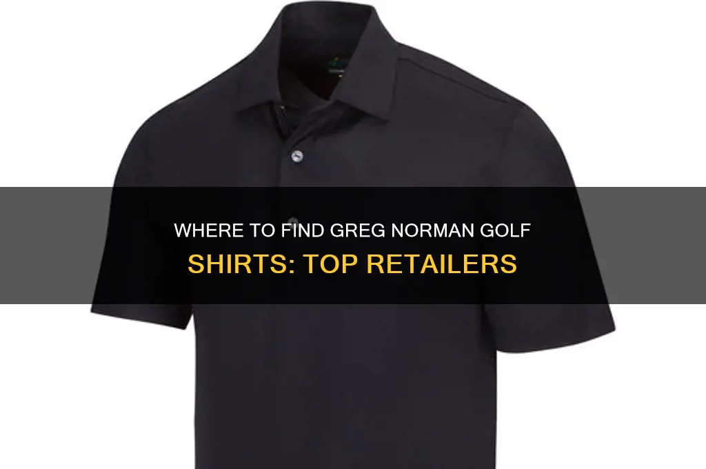 which outlets carry greg norman golf shirts